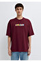 Sunmade Printed Claret Red T-Shirt Oversize / Wide Cut 0613620-70426 - 4