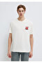 Osaka Printed Ecru T-Shirt Loose Fit / Comfortable Loose Cut 0613298-80194 - 4