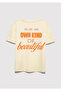Printed Yellow T-Shirt Loose Fit / Relaxed Comfortable Cut 7610388-89143 - 4