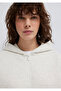 Hooded Beige Sweatshirt with Embroidered Logo Detail 1S10532-85576 - 6