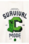 Minecraft Printed Ecru T-Shirt Oversized / Wide Fit 6610433-70057 - 4