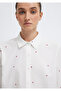 Floral Printed Ecru Shirt Loose Fit / Relaxed Fit 1210610-91381 - 7