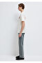 Osaka Printed Ecru T-Shirt Loose Fit / Comfortable Loose Cut 0613298-80194 - 5