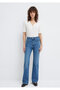 V-Neck Ecru Knitted T-Shirt Fitted / Bodycon Cut 1613761-70057 - 3