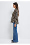 Leopard Print Shirt Loose Fit / Loose Comfortable Cut 1211512-91572 - 5