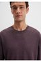 Loose Fit Claret Red Men's Long Sleeve T-Shirt M0613040-70434 - 6