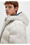 Water Repellent K Hooded Ecru Inflatable Jacket 0110313-70144 - 7
