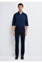 Marcus Dark Navy Comfort Gabardine Trousers 0035190674 - 3