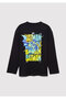 Batman Printed Black T-Shirt Loose Fit / Loose Relaxed Cut 6610294-900 - 4