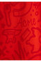 Coyote Printed Red T-Shirt Loose Fit / Comfortable Loose Cut 0611244-70471 - 7
