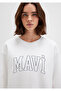 Logo Printed White Sweatshirt1611192-70057 - 6
