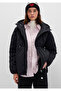 Water Repellent K Hooded Black Quilted Jacket 1110499-900