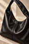 Original Women's New Season Luxury Soft Leather Large Volume Hobo Trend Zippered Lined Inner Pocket Office College Daily Shopper Non-Slip Shoulder Bag with Comfortable Thick Strap - 48X38Cm - 5