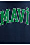 Logo Printed Hooded Navy Blue Sweatshirt 067149-29743 - 7
