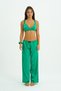 Emerald Aura 4 Piece Satin Pajama Set - 7