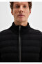 Zippered Black Knitwear Cardigan Slim Fit / Slim Fit 070697 -900 - 6