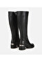 Women's Black Metal Detailed Heeled Boots - 3