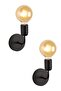 Mosso 2 Pieces Black Sconce, Modern Wall Sconce, Decorative Sconce, Wall Lighting, Living Room, Bedroom and Hallway Lighting - 2