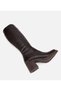 Women's Brown High Heel Boots - 6