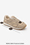 Women's Suede Detailed Lace-Up Casual Sneaker Sabite Beige Suede - 8