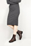 Women's Burgundy Floater Zippered Rubber Sole Genuine Leather Boots - 3