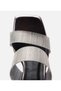 Women's Platinum Silvery Heeled Slippers - 4