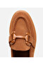 Women's Suede Leather Tan Flexible Sole Daily Loafer - 4