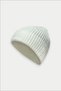 Ecru Standard Size Soft Textured Warm Folded Fisherman's Beanie