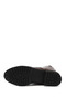 Women's Brown Antique Zippered Rubber Sole Genuine Leather Boots - 6