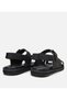 Men's Leather Black Belted Sandals - 6