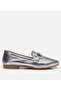 Women's Leather Lame Buckle Stylish Classic Loafer
