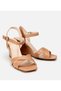 Women Beige Wedge Heel Sandals - 2