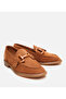 Women's Suede Leather Tan Flexible Sole Daily Loafer - 2