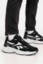 Charge Run Men's Black and White Sneaker Lace-Up Casual Sports Shoes