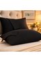 50X70 cm Black Cotton Covered Pillow Case - 2 Pcs - 6