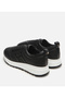Women's Leather Black Sports Shoes - 5