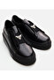 Women's Leather Black Sports Shoes - 3