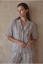 Braletli Linen Textured Women's Pajama Set - Lx.26235 Neutral - 4