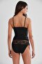 Combed Cotton Athlete Panties Women's Underwear Set - 375 Black - 2