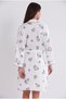 Saten Emprime Women's Nightgown and Dressing Gown Set - 2406 Royal - 4