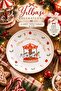 NEW YEAR MERRY CHRISTMAS 6-PIECE 16 CM LUXURY DESSERT PLATE SET - 2