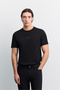 Men's Black 5-Pocket Technical Comfort Slim Fit Trousers A62Y3062 - 5