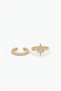 2-Piece Gold Color North Star Earcuff Cuff - 3