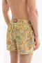 Men's Yellow Quick-Drying Printed Relaxed Fit Swim Shorts with Bag A61Y3817 - 7
