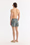 Men's Navy Blue Quick Dry Printed Relaxed Fit Swim Shorts with Bag A61Y3815 - 3