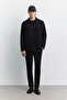 Men's Black Classic Collar Wrinkle-Resistant Quick-Dry Technical Fabric Comfort Fit Shirt Jacket A62Y2518 - 7