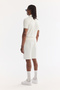 Men's White Interlock Regular Fit Shorts with Elastic Waist and Side Pockets A61Y3630 - 3