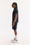 Men's Black Polo Collar Zippered Quick-Drying Anti-Wrinkle Technical Fabric Regular Fit T-Shirt A61Y1124 - 4