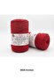 1 piece sultan cotton macrame 260 gram 100 meter 2 mm rope bag amigurumi basket supla material - color: 0025 red
