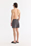 Men's Black Quick-Drying Printed Relaxed Fit Swim Shorts with Bag A61Y3828 - 3